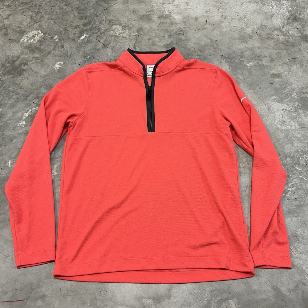 Nike Men's Victory Golf 1/2 Zip Top / Jacket DJ5474-850 Coral Red Size Medium